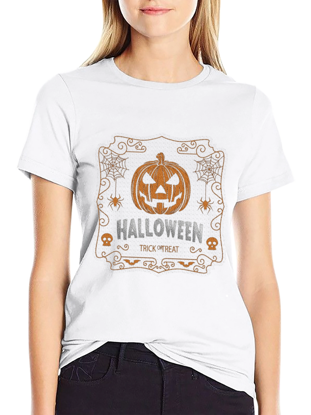 Halloween Pumpkin T-Shirt - Spooky Season Tee