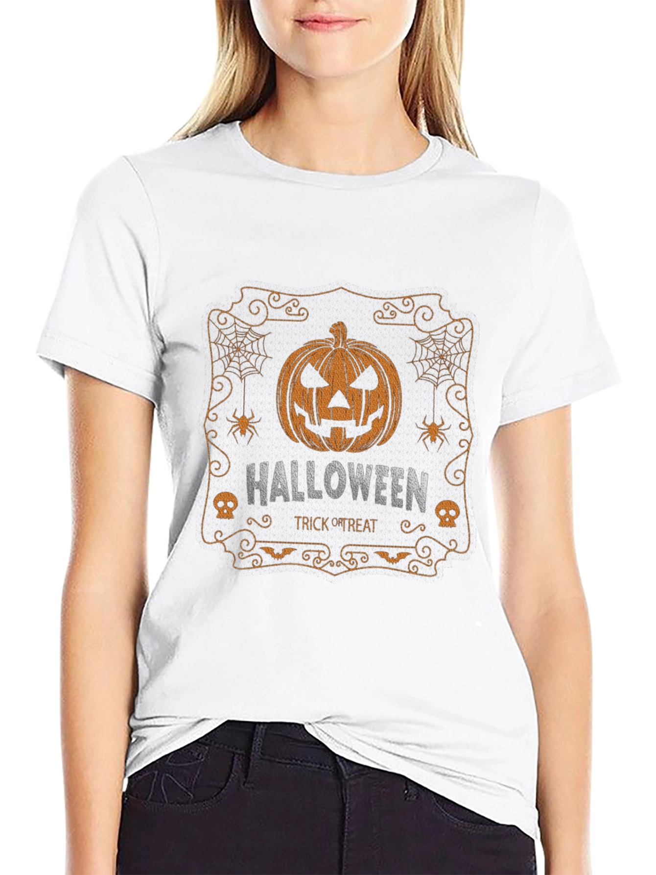 Halloween Pumpkin T-Shirt - Spooky Season Tee