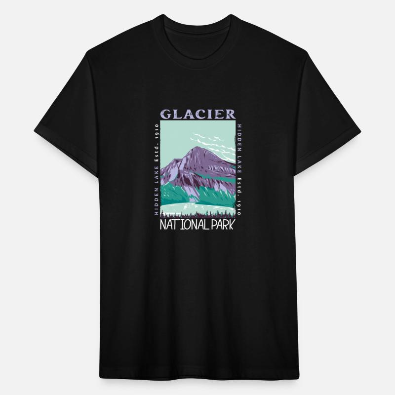 Glacier National Park Hidden Lake Distressed