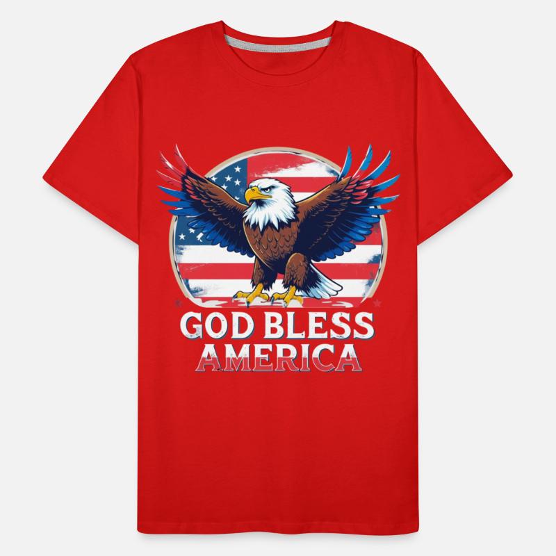 God Bless America Patriotic Eagle