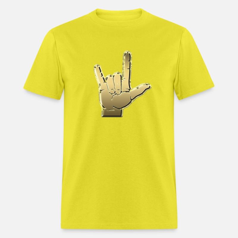 Gold ASL for I Love You