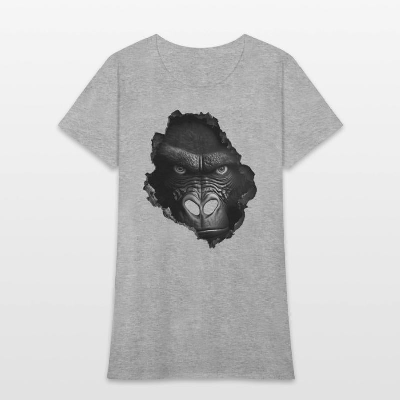 Gorilla Face Wall Animal Print Animal