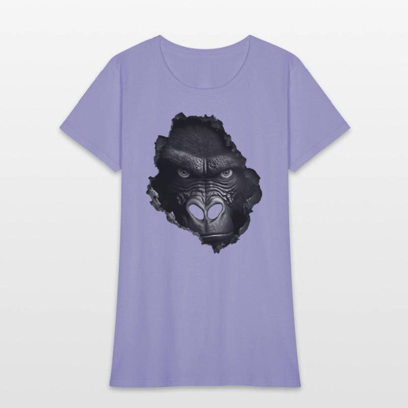 Gorilla Face Wall Animal Print Animal