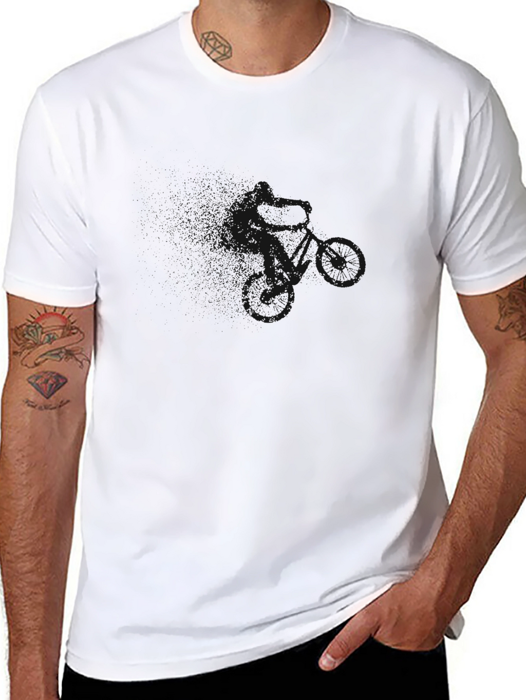 Mens Classic Black Crew Neck T-Shirt
