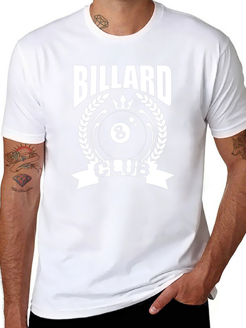 Billiard Club T-Shirt - Cool 8-Ball Design