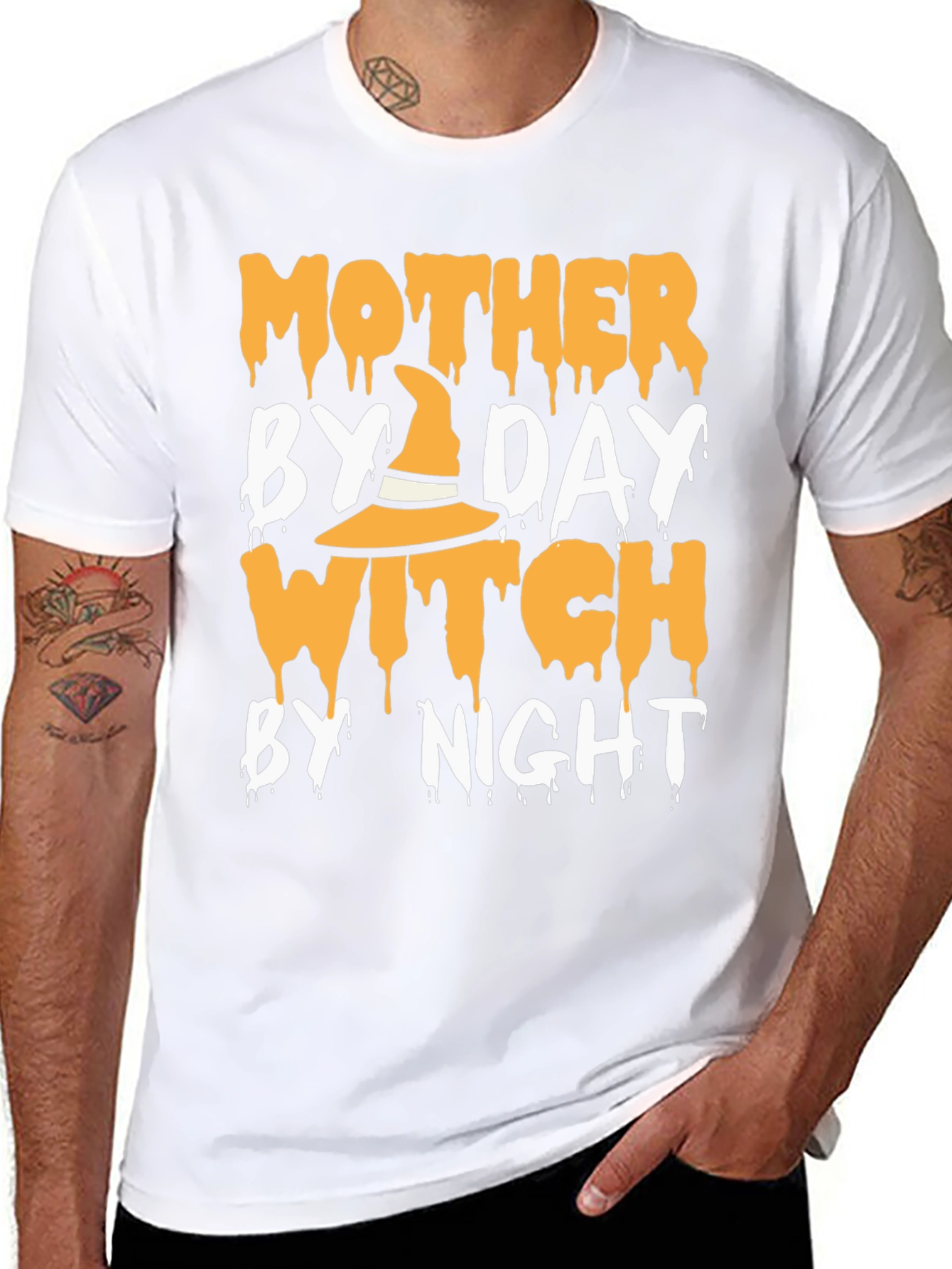 Mother By Day Witch By Night Halloween T-Shirt