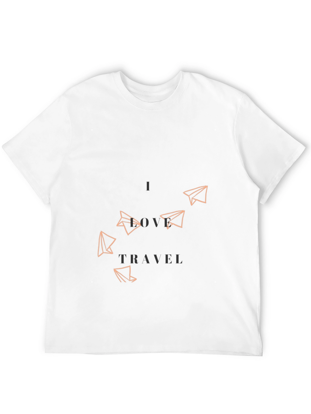 I Love Travel Graphic Tee - Black