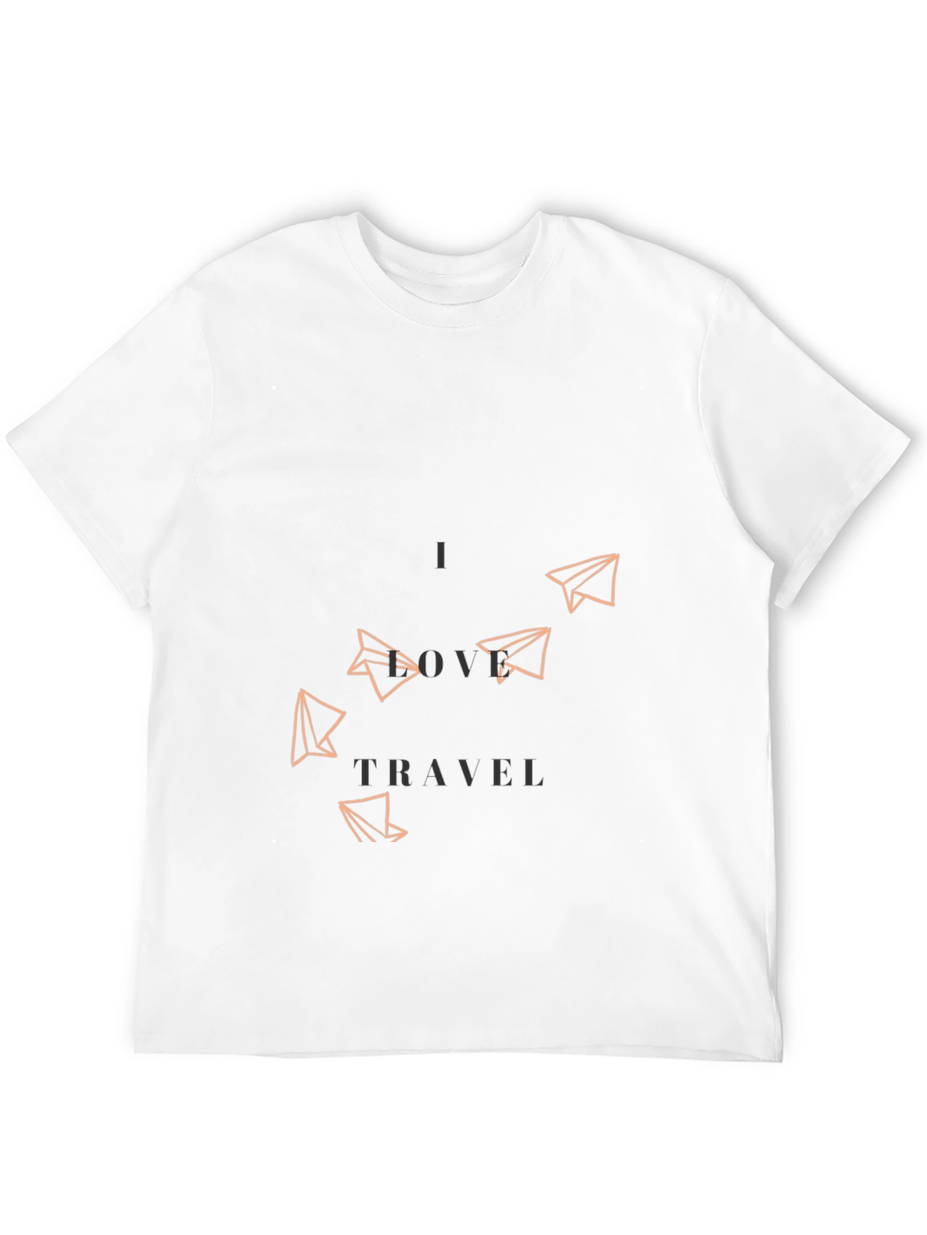 I Love Travel Graphic Tee - Black