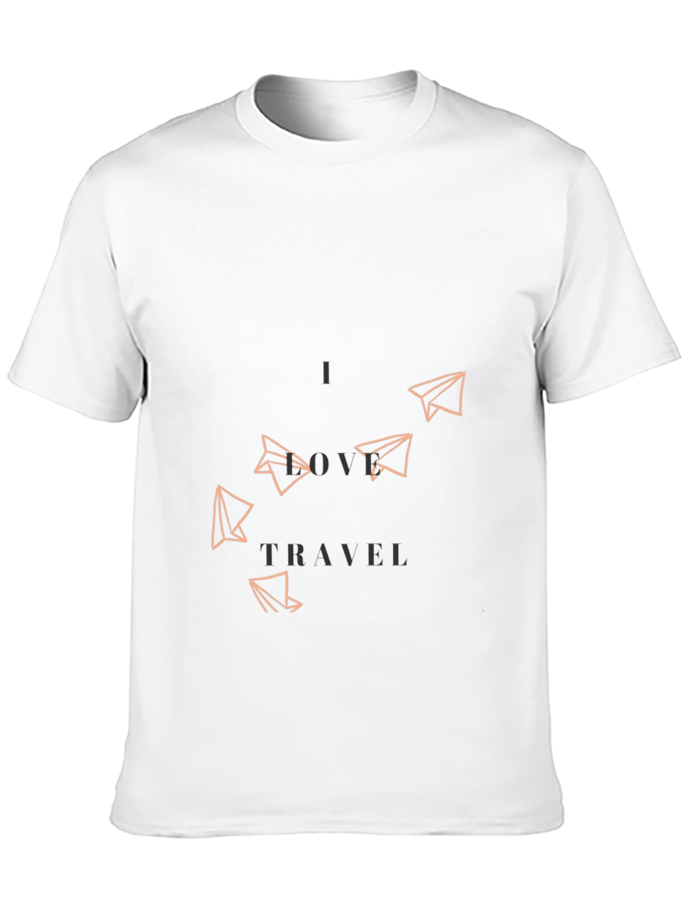 I Love Travel Graphic Tee - Black