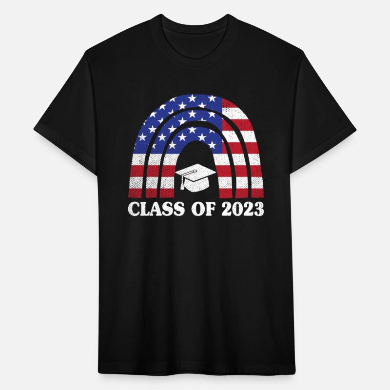 Graduation Class of 2023 Rainbow Us American Flag