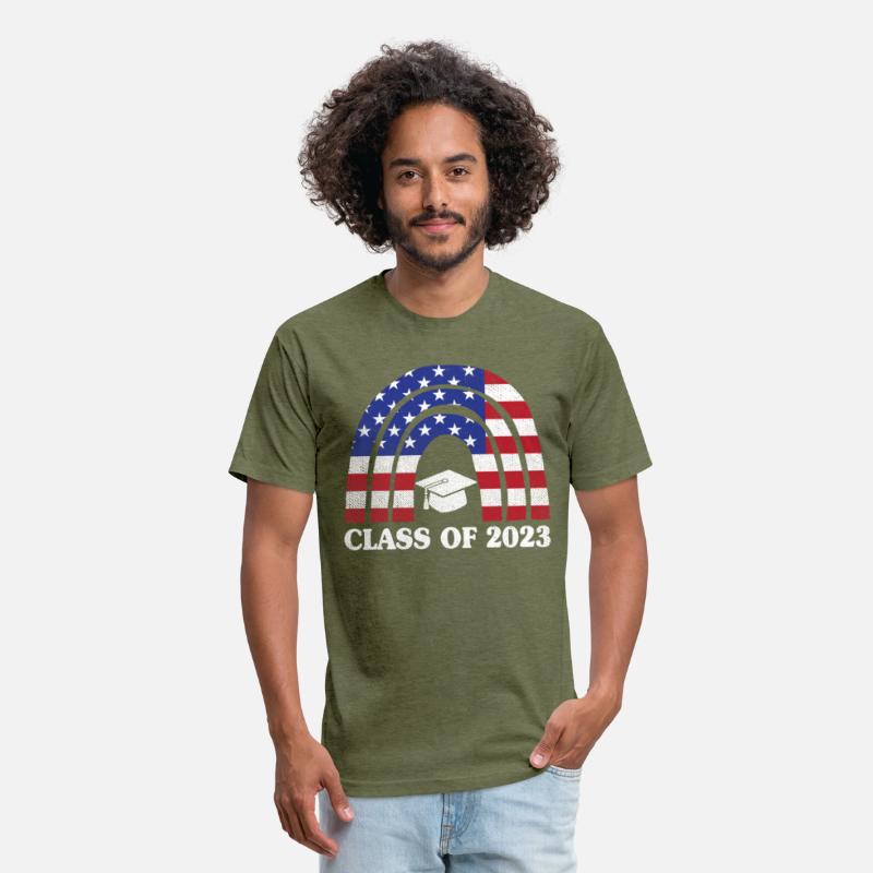 Graduation Class of 2023 Rainbow Us American Flag