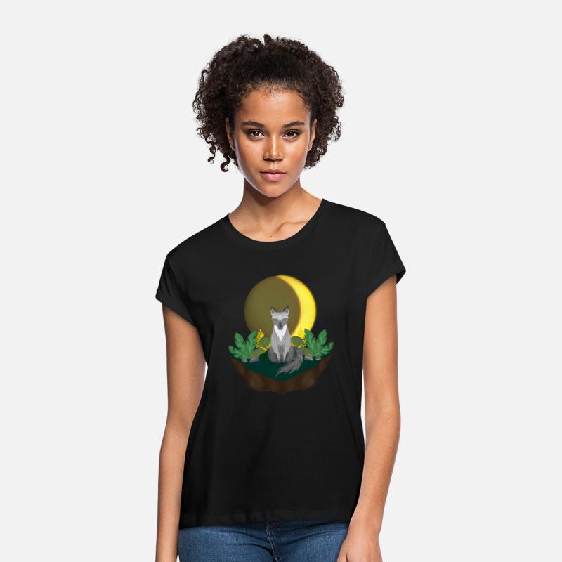 Grey Wolf in the Half Moon