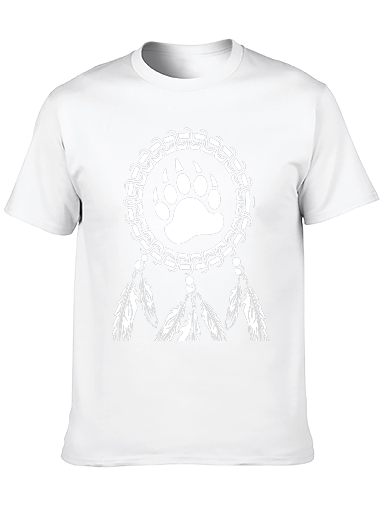 Bear Paw Dreamcatcher Graphic T-Shirt