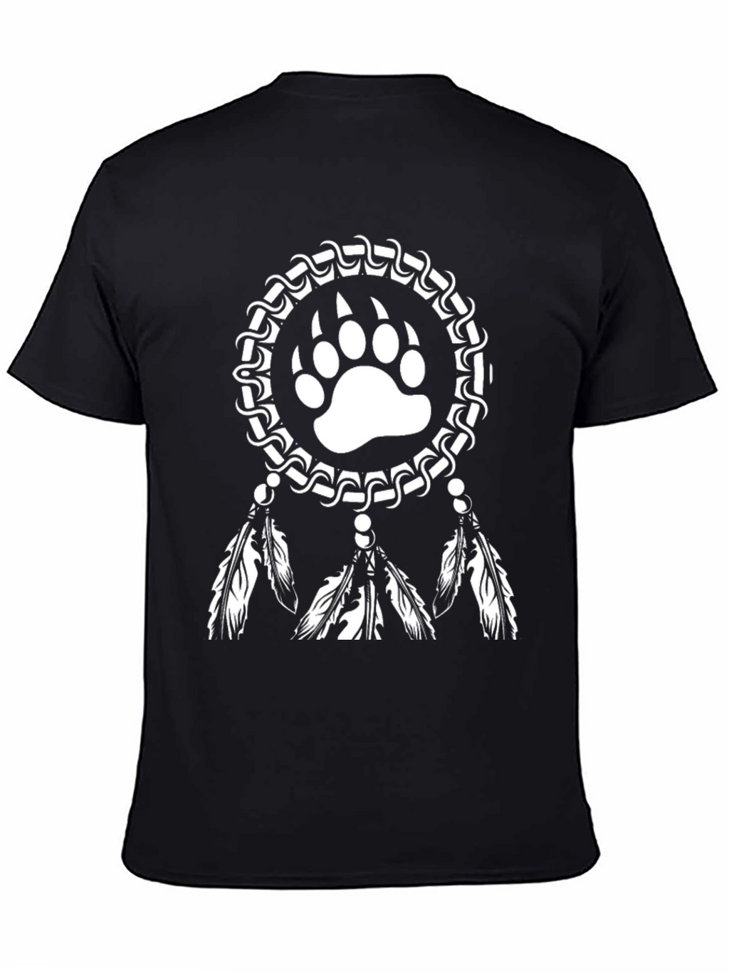 Bear Paw Dreamcatcher Graphic T-Shirt