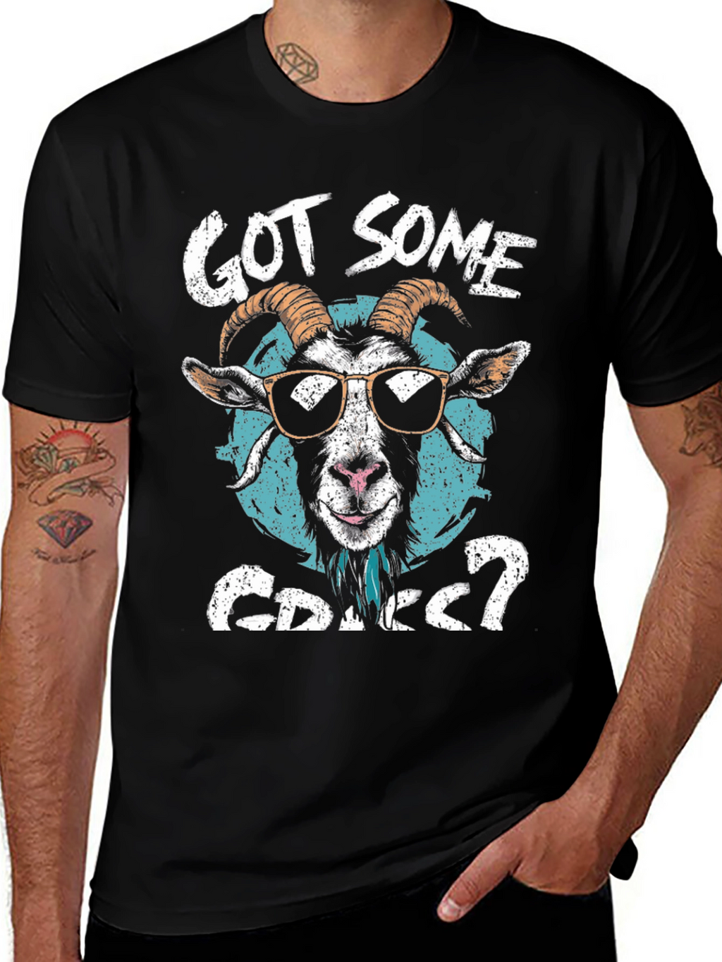 Got Some Grass? Goat Graphic Tee
