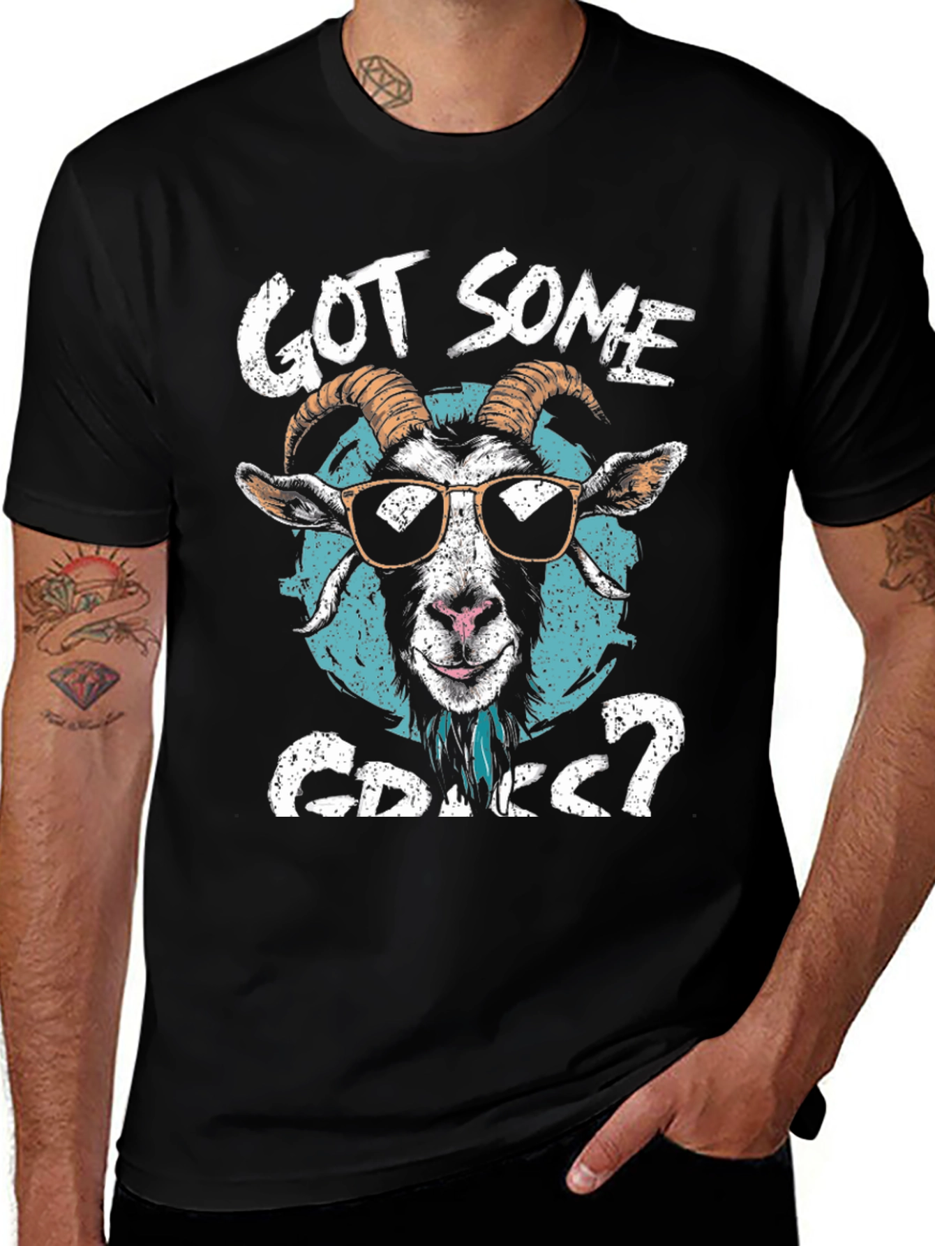 Got Some Grass? Goat Graphic Tee