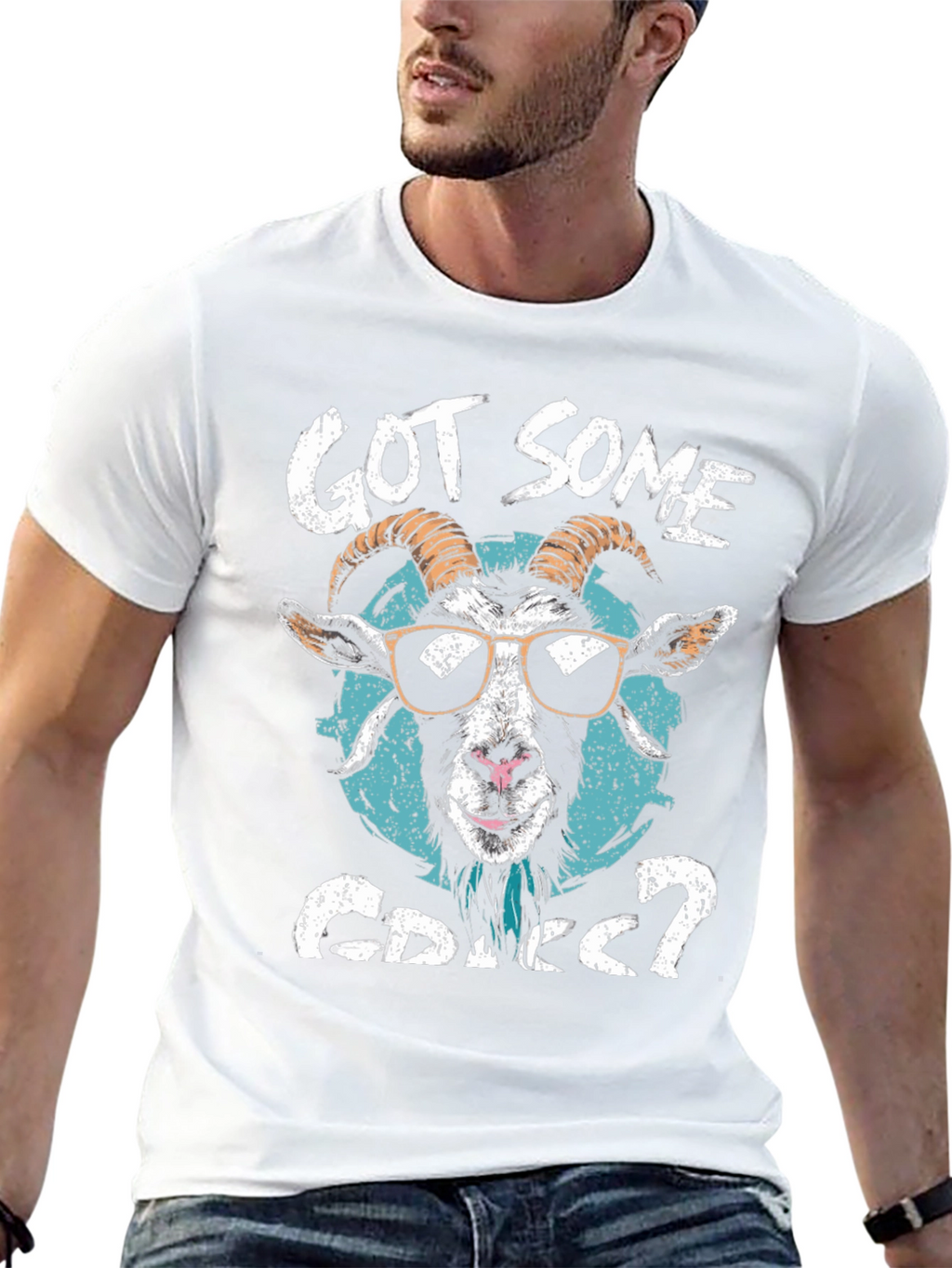 Got Some Grass? Goat Graphic Tee
