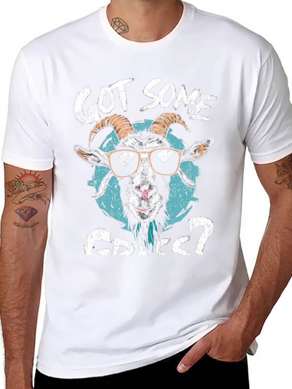 Got Some Grass? Goat Graphic Tee
