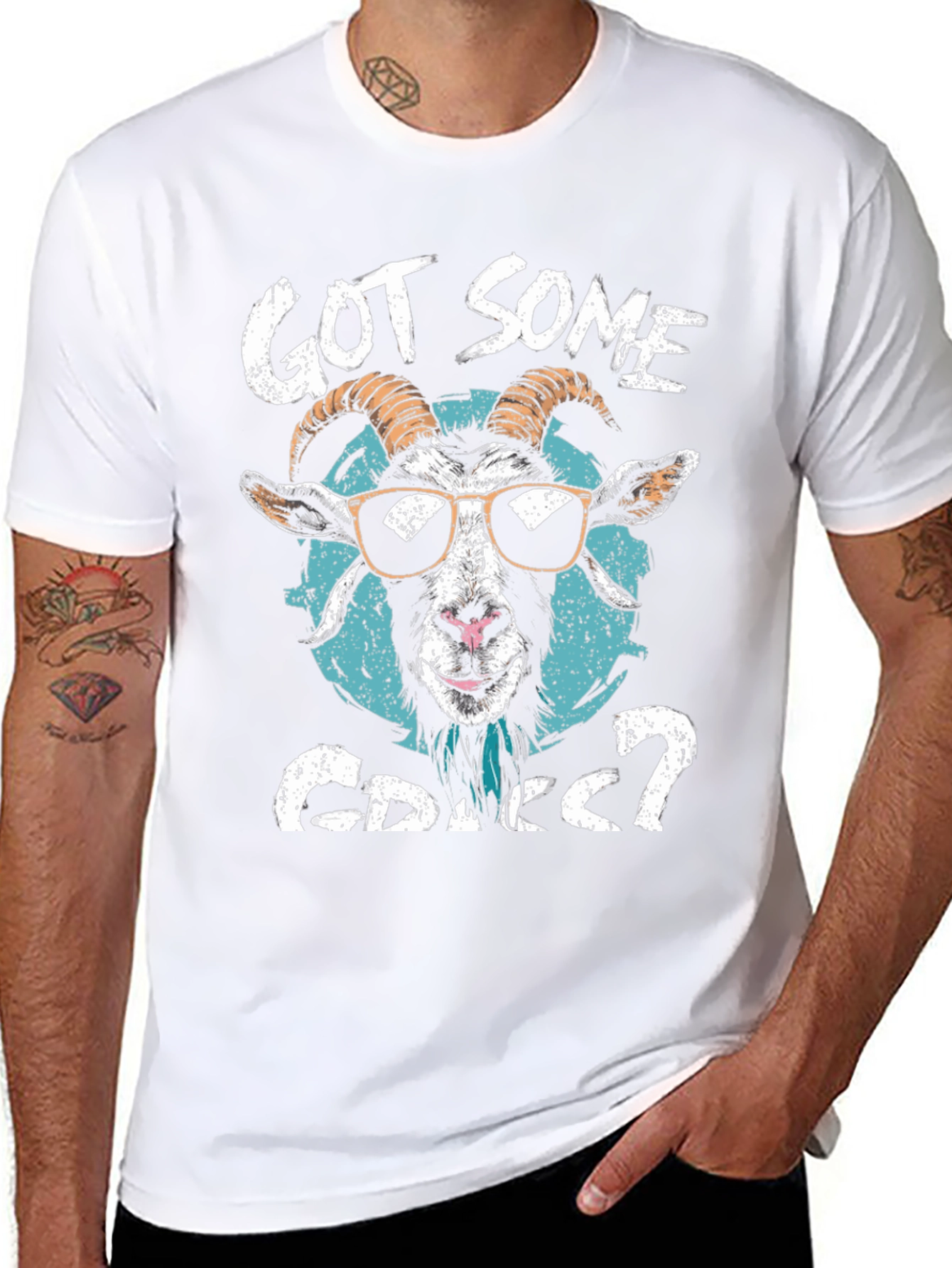 Got Some Grass? Goat Graphic Tee