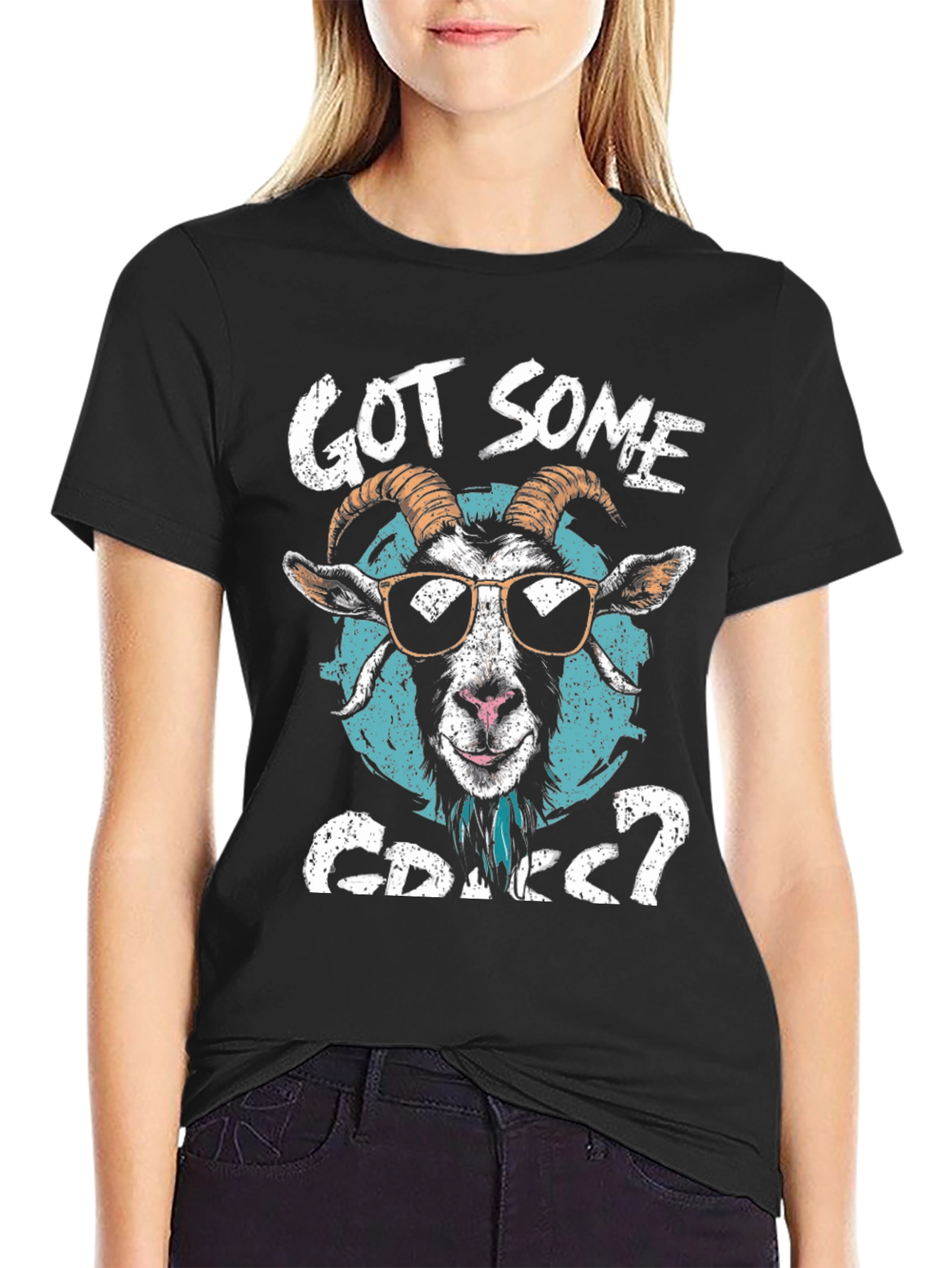 Got Some Grass? Goat Graphic Tee
