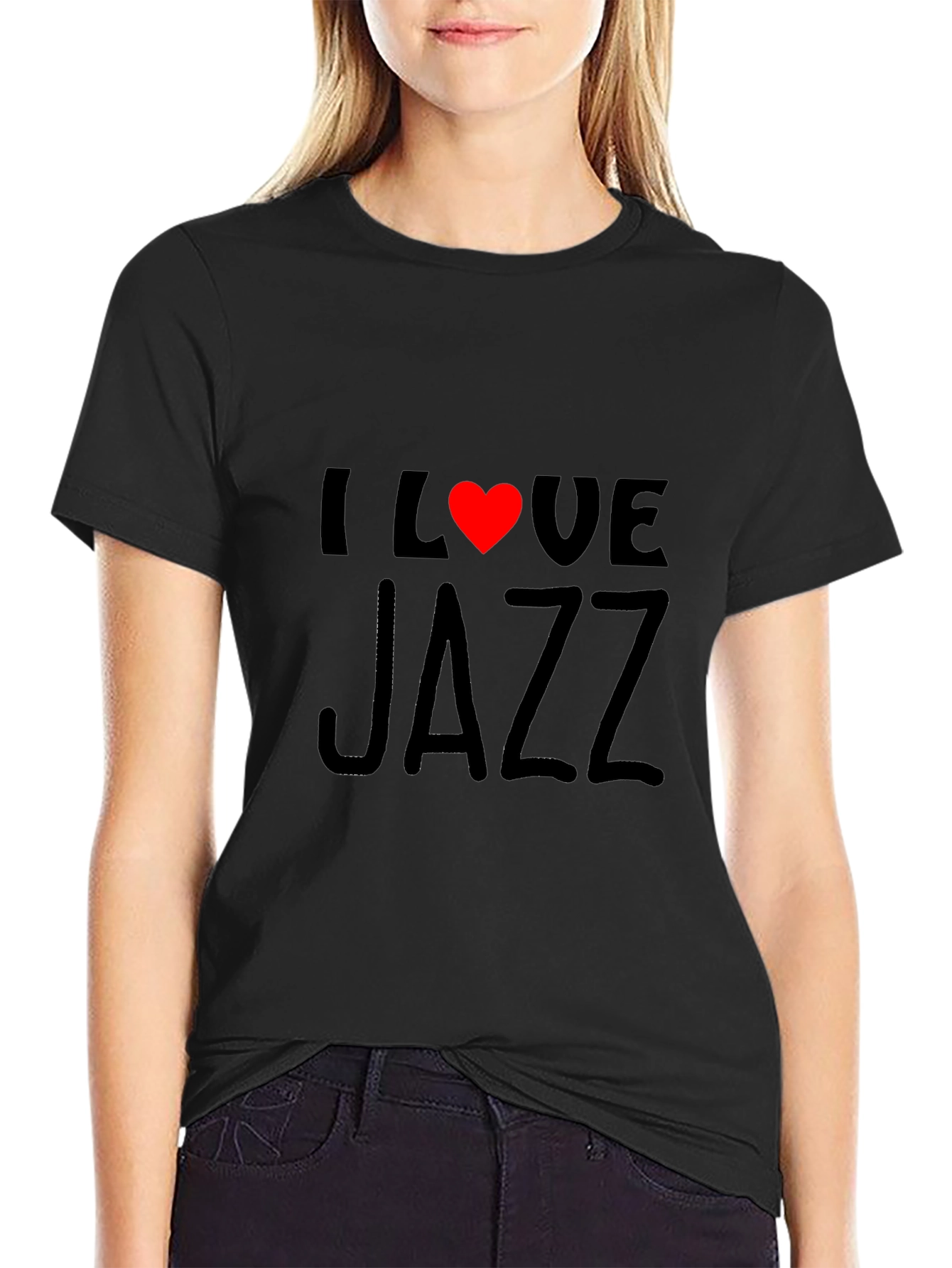 I Love Jazz Graphic Tee - Stylish Music Lovers T-Shirt
