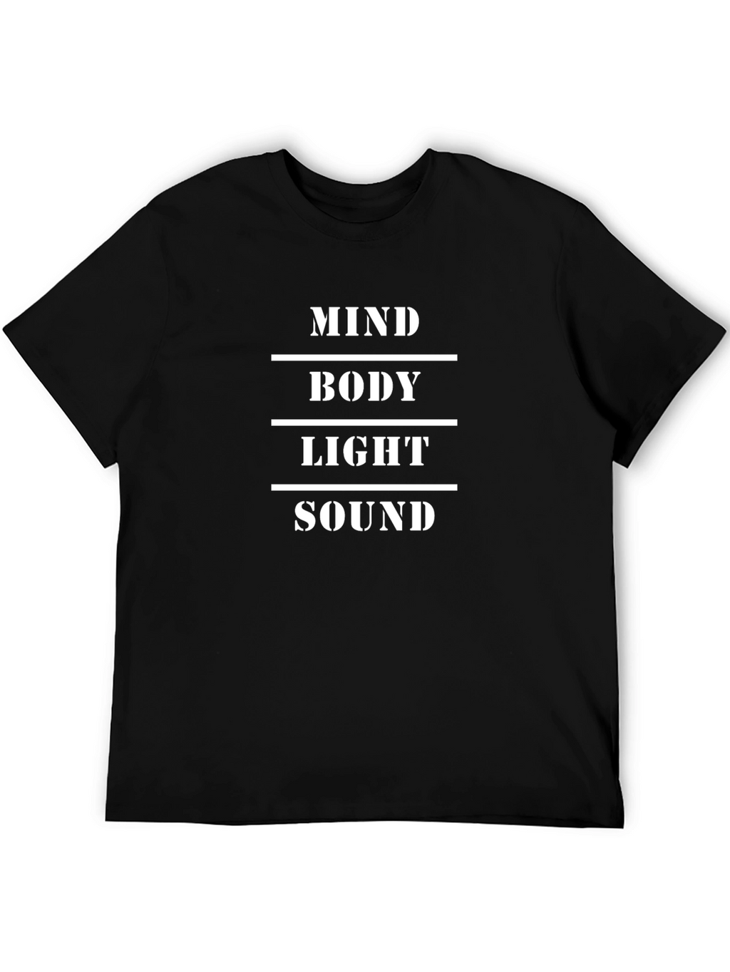 Mind Body Light Sound Tee - Black