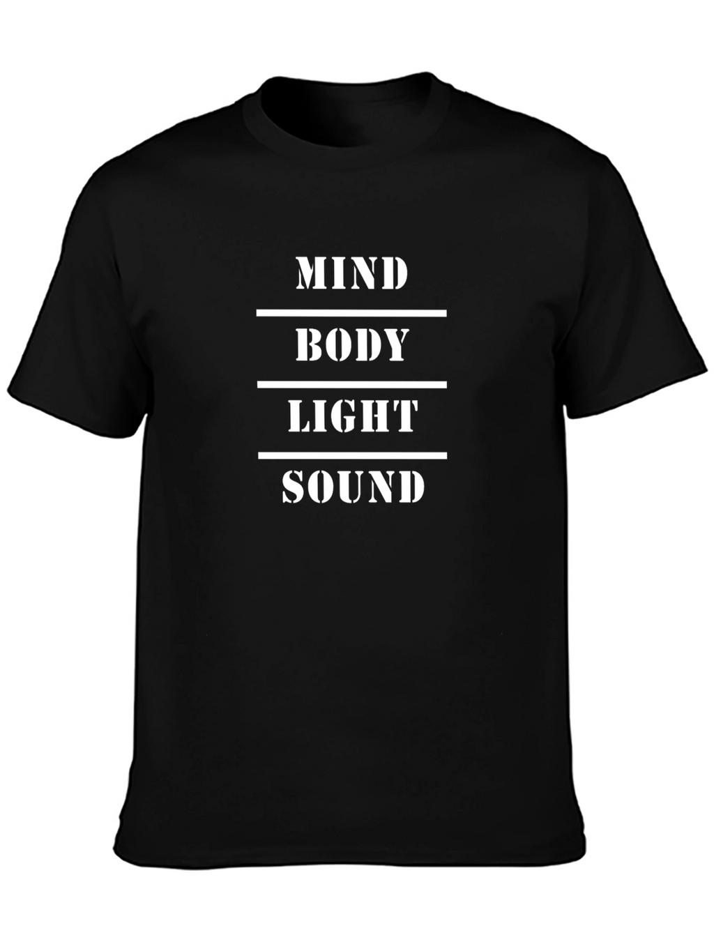 Mind Body Light Sound Tee - Black