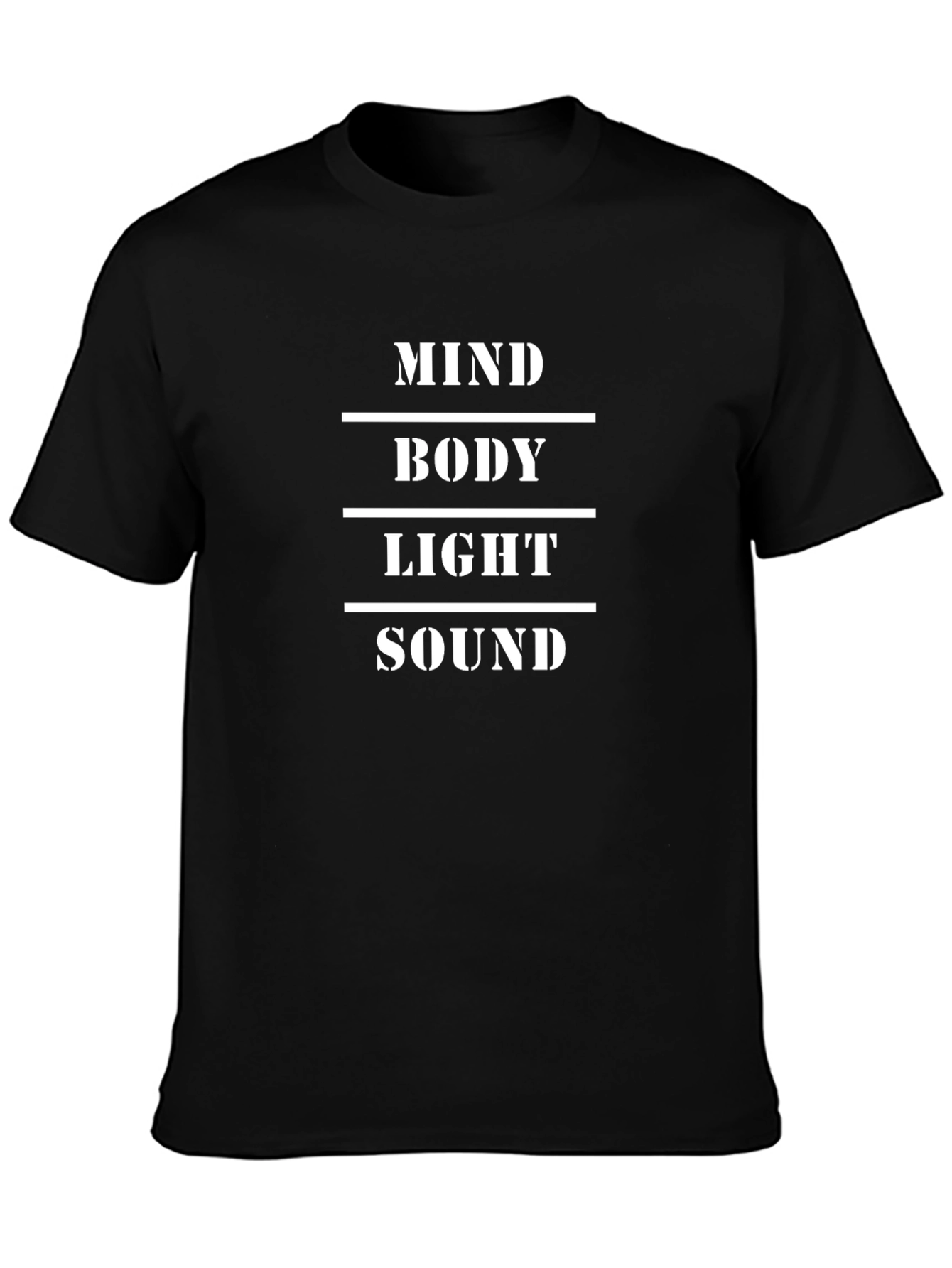 Mind Body Light Sound Tee - Black