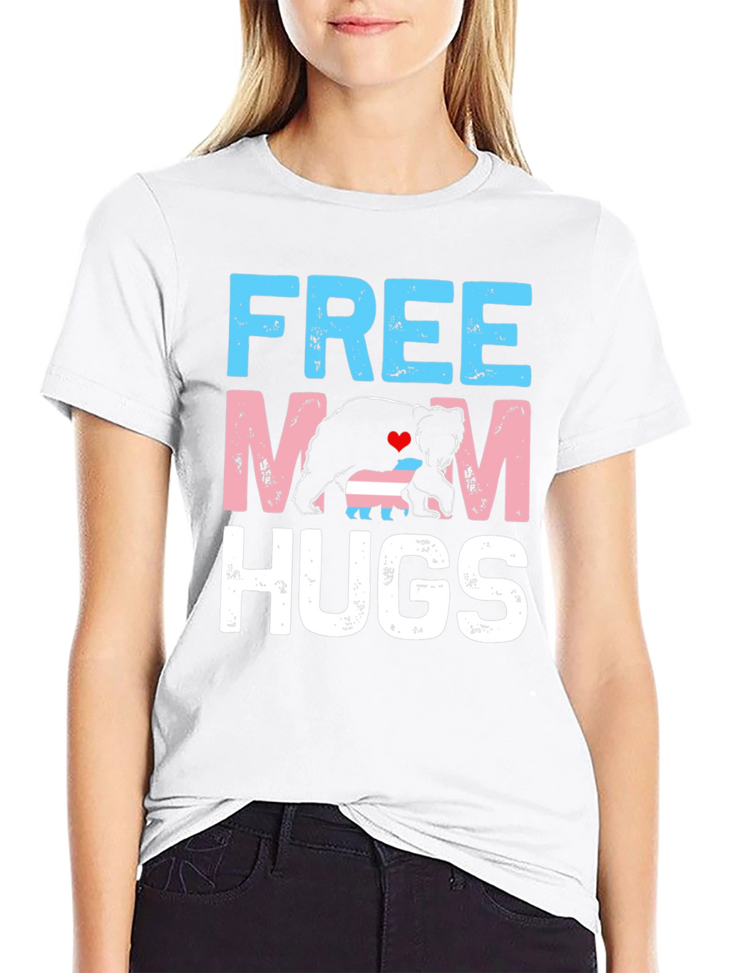 Free Mom Hugs Transgender Bear T-Shirt