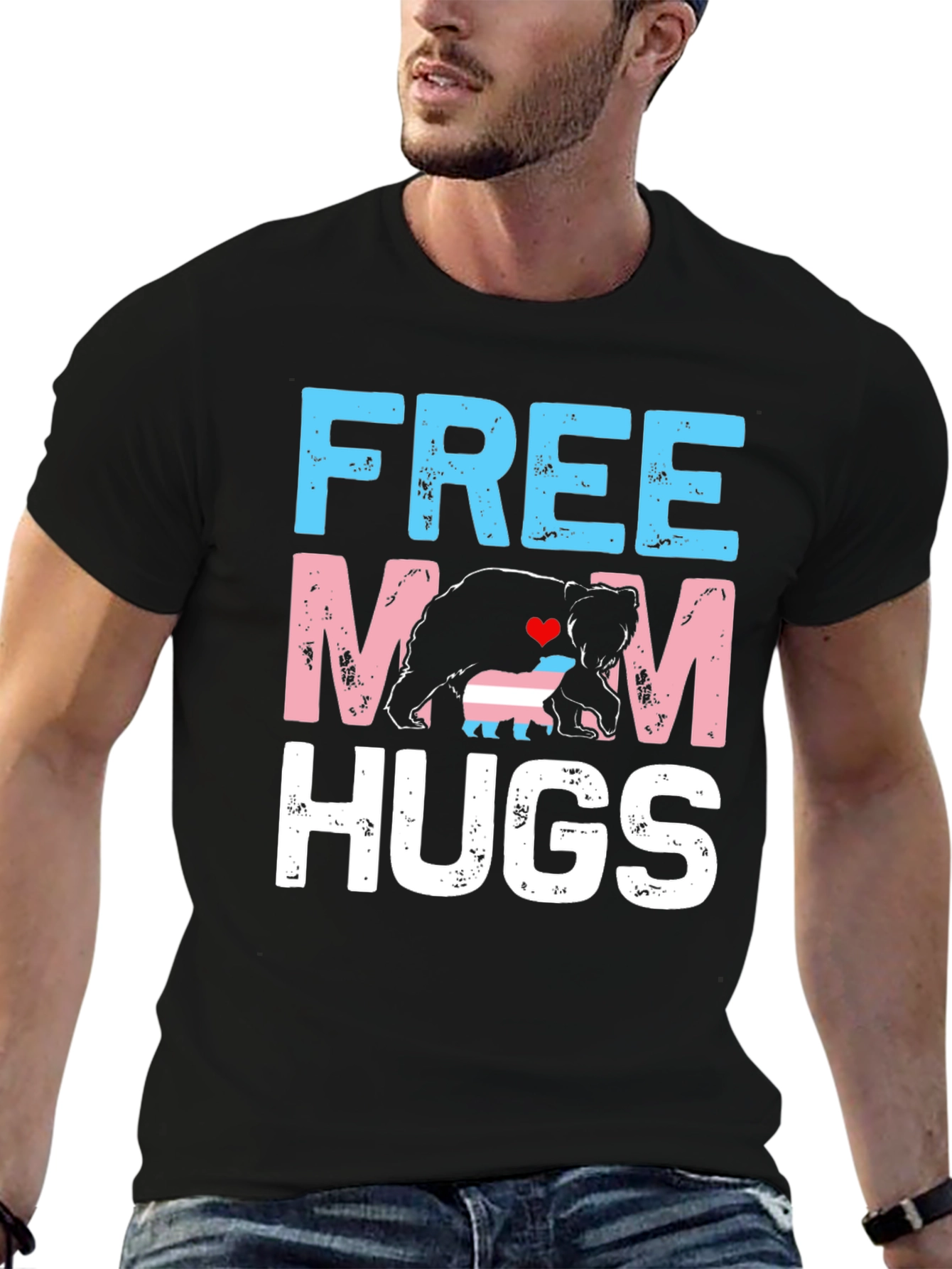 Free Mom Hugs Transgender Bear T-Shirt