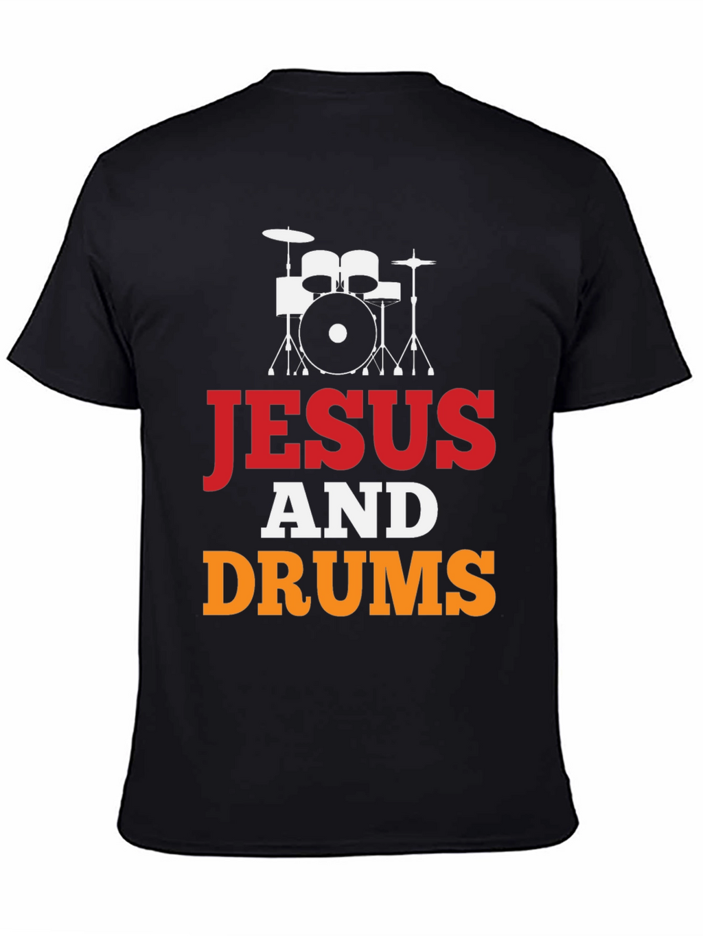 Jesus and Drums Graphic Tee | Christian Drummer T-Shirt