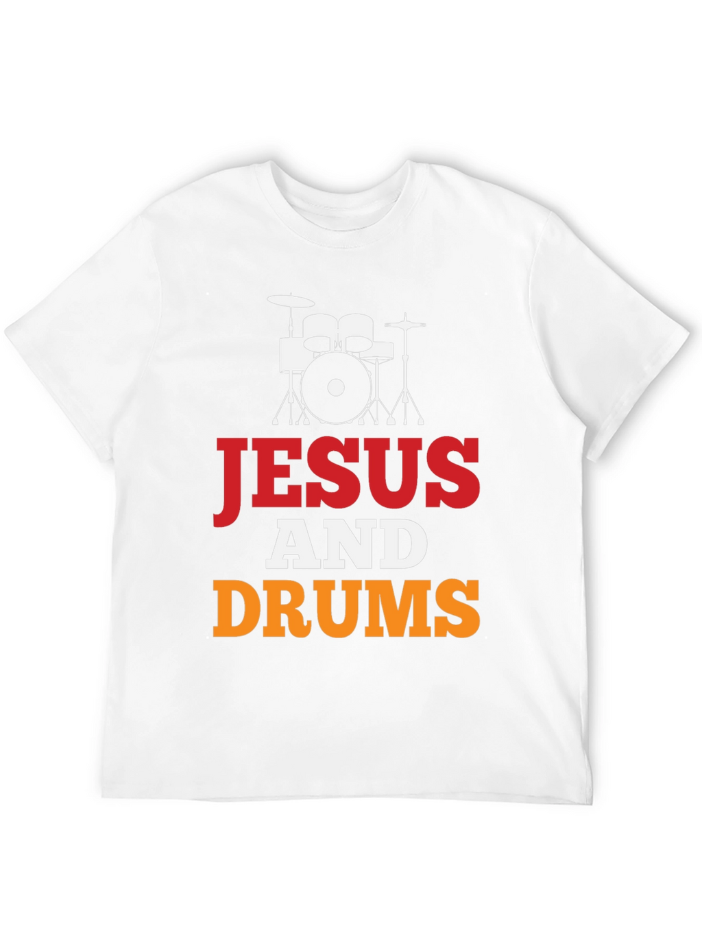 Jesus and Drums Graphic Tee | Christian Drummer T-Shirt