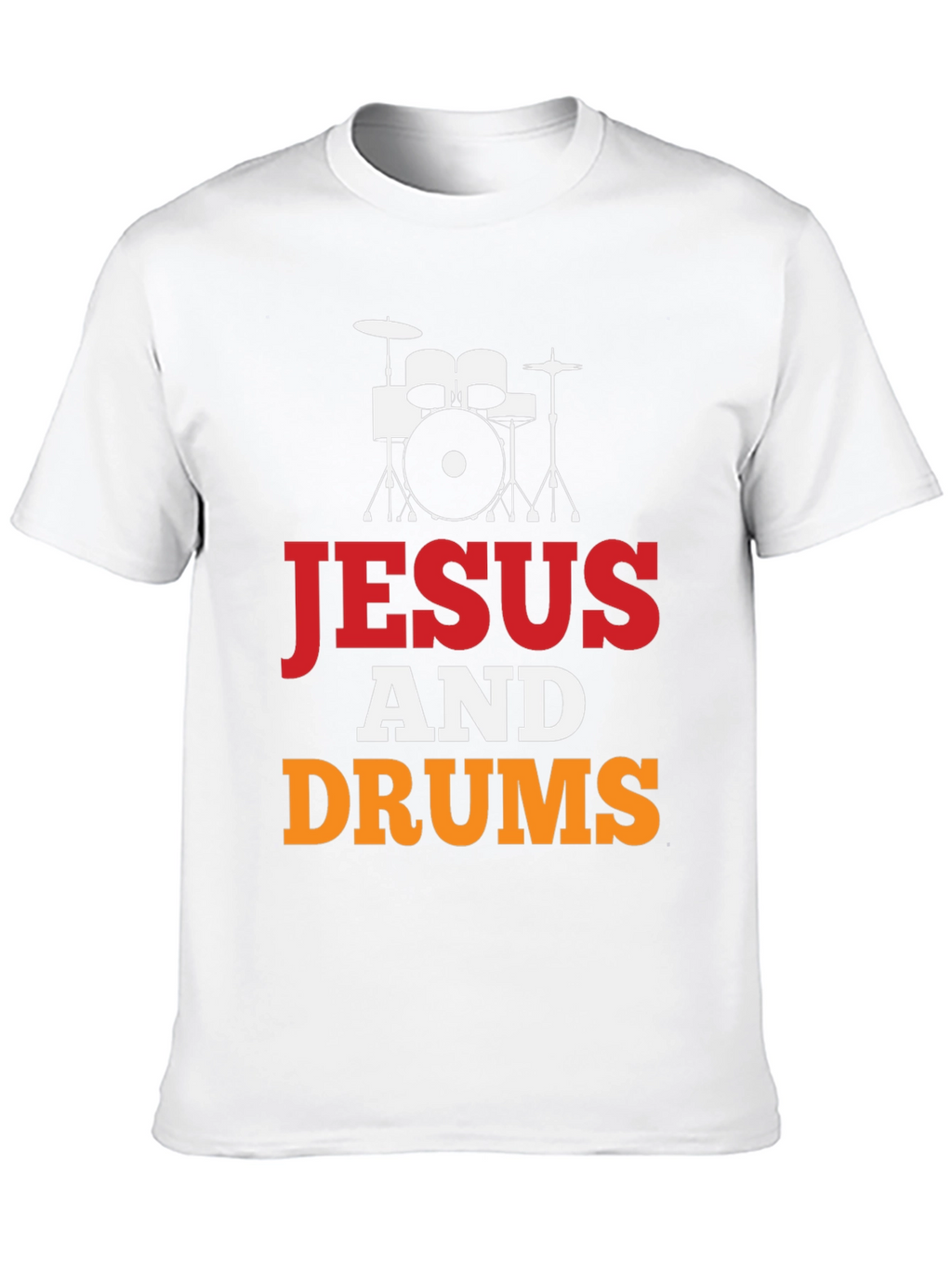 Jesus and Drums Graphic Tee | Christian Drummer T-Shirt