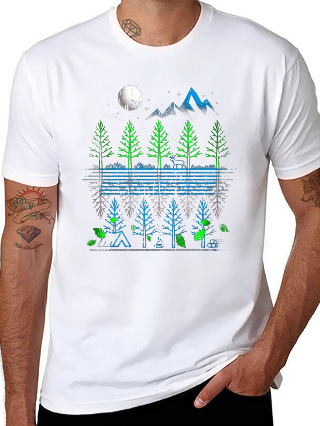 Nature Reflection Graphic T-Shirt