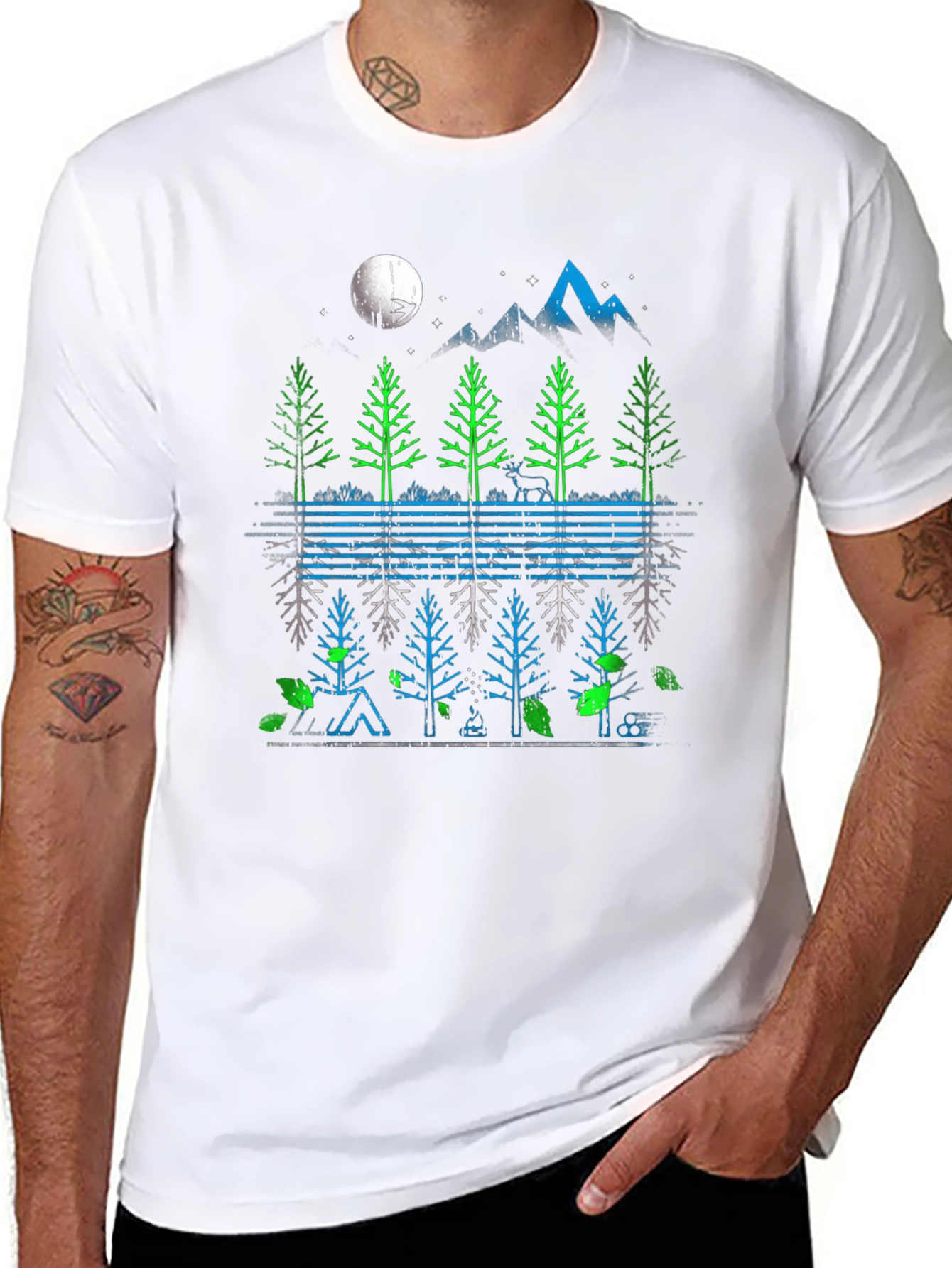 Nature Reflection Graphic T-Shirt