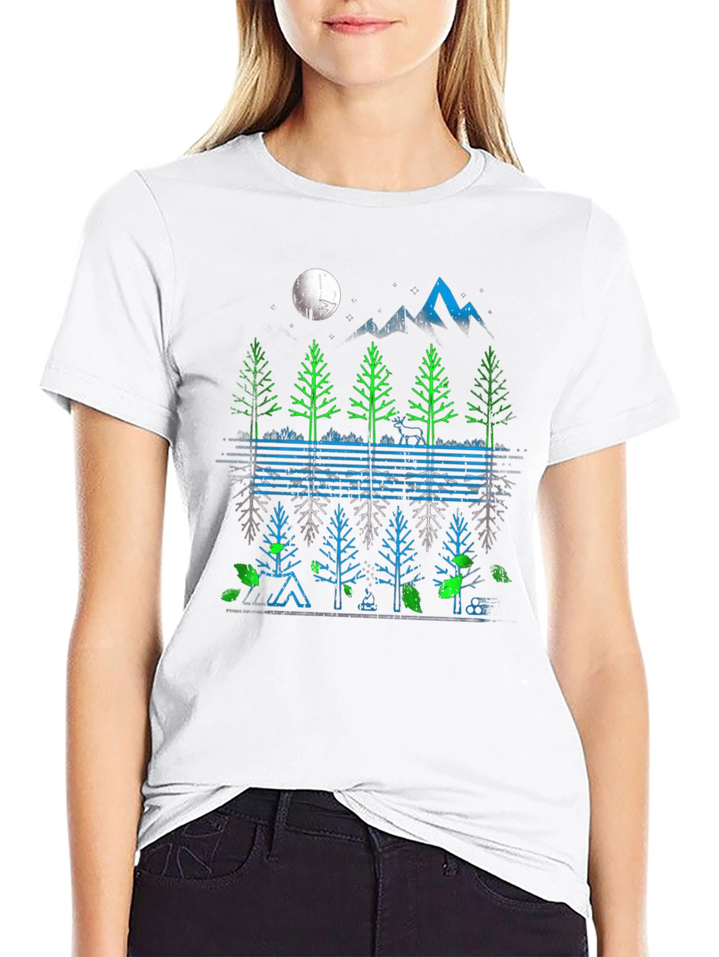 Nature Reflection Graphic T-Shirt