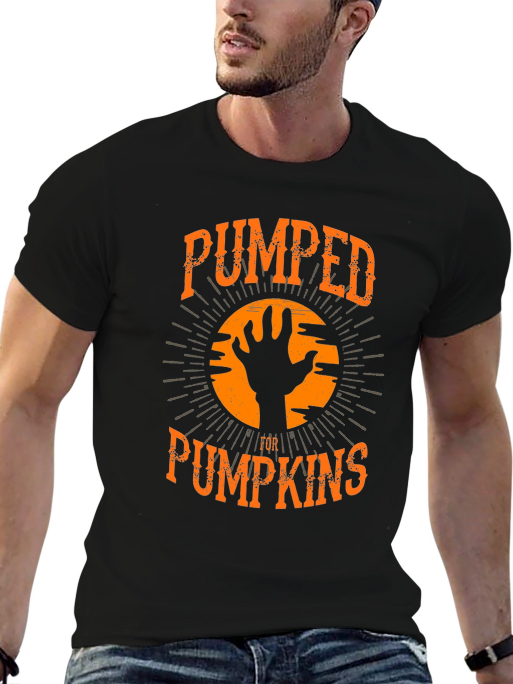 Pumped for Pumpkins Halloween T-Shirt