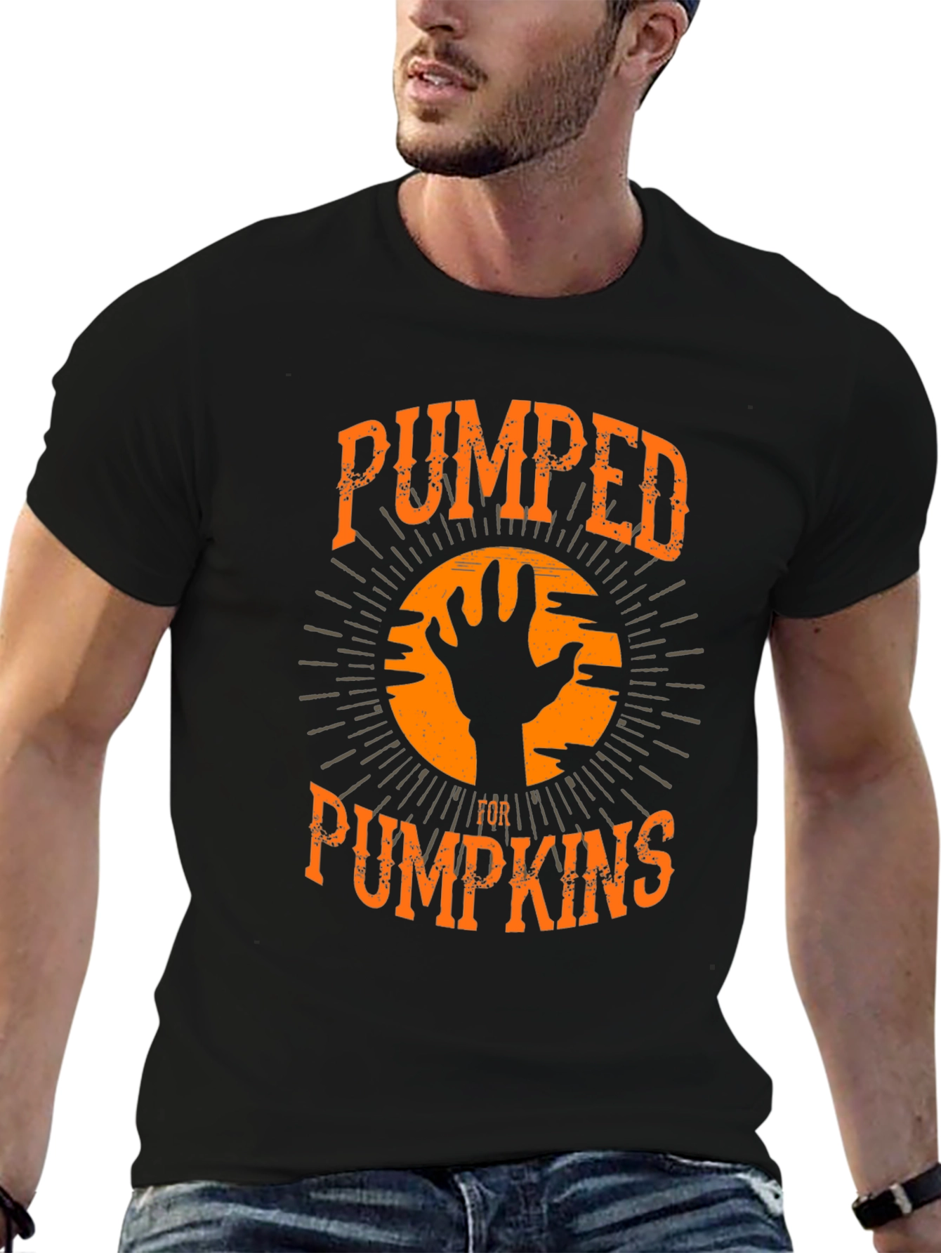 Pumped for Pumpkins Halloween T-Shirt