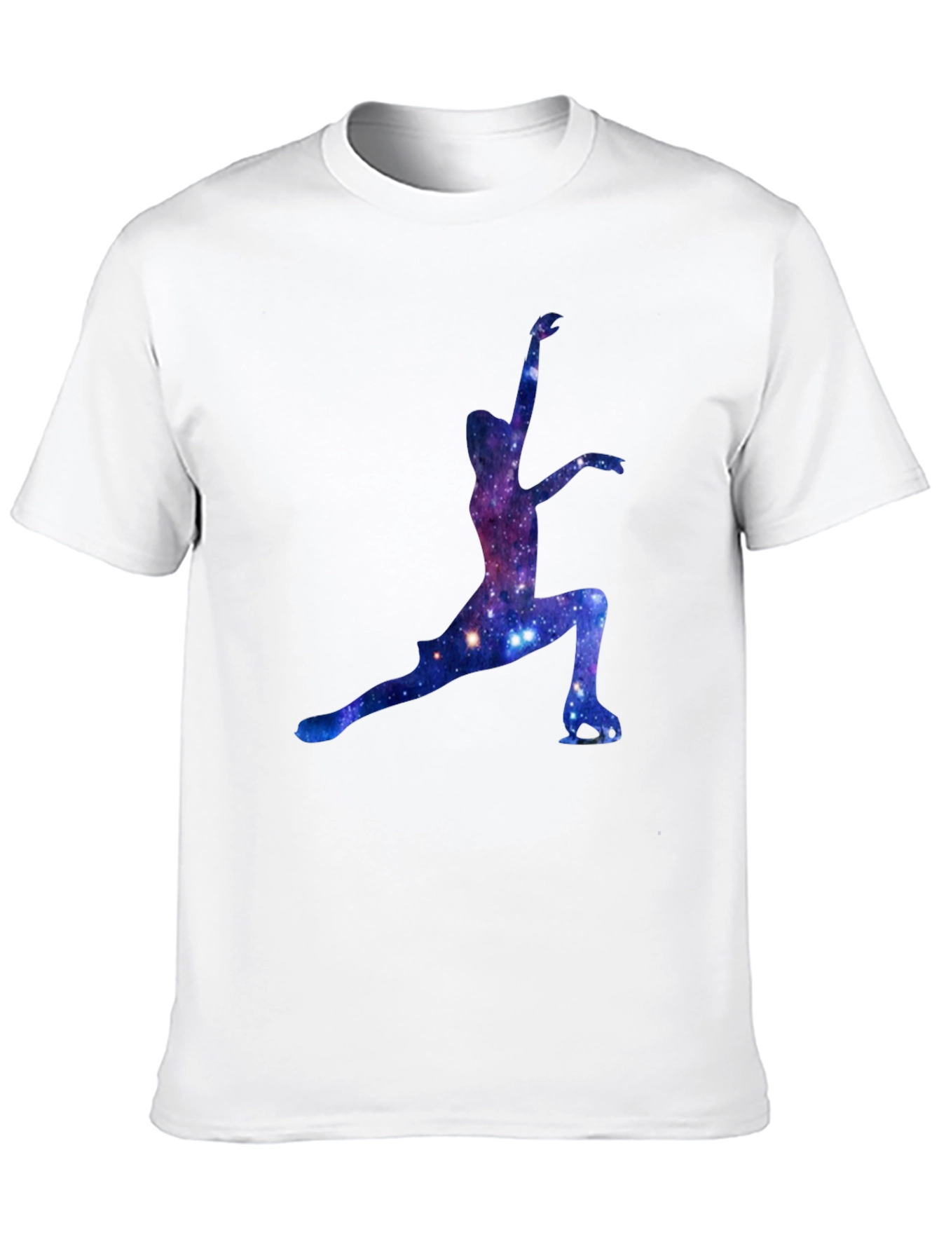 Galaxy Ice Skater Graphic Tee - Black
