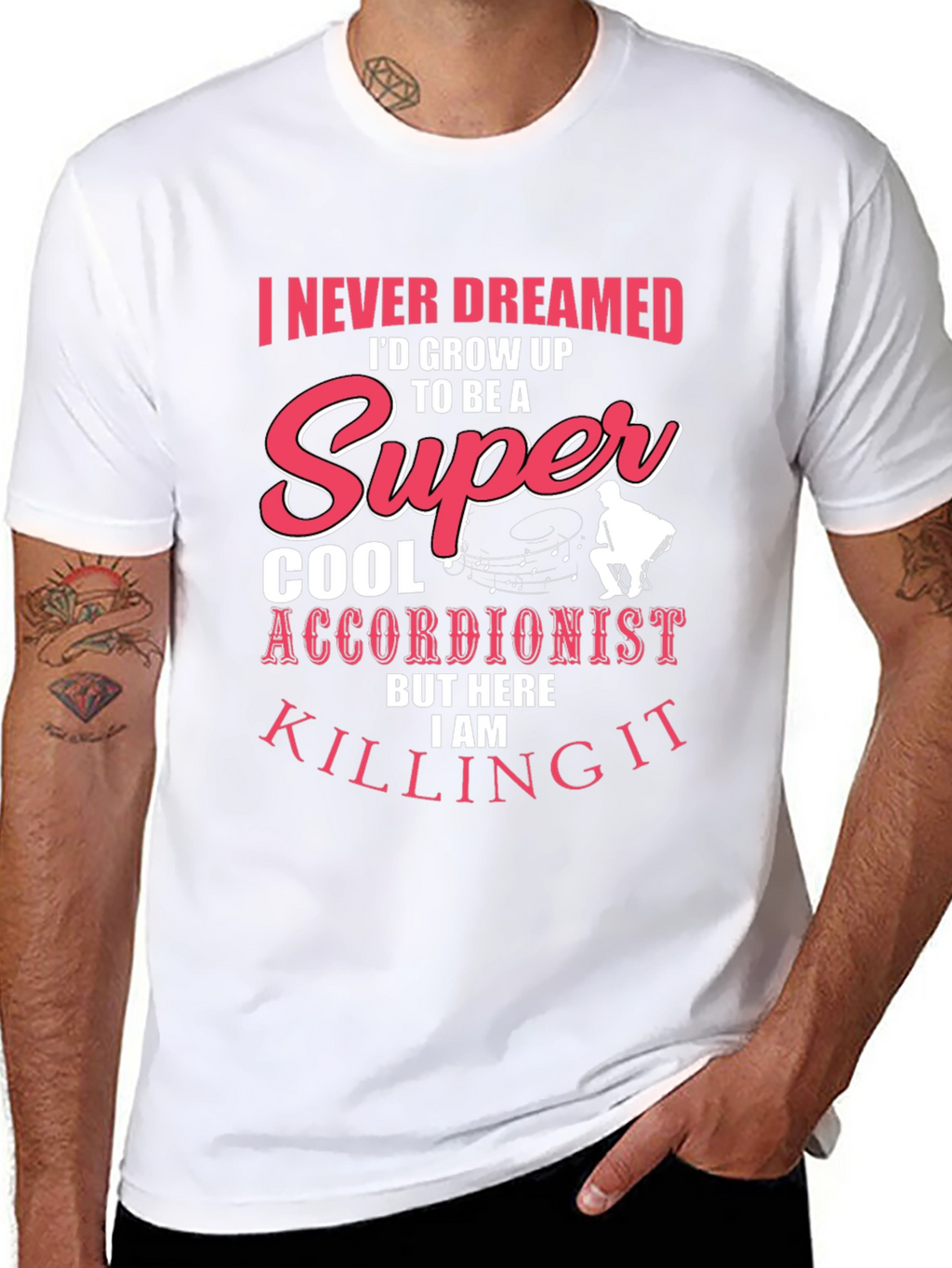 Super Cool Accordionist T-Shirt