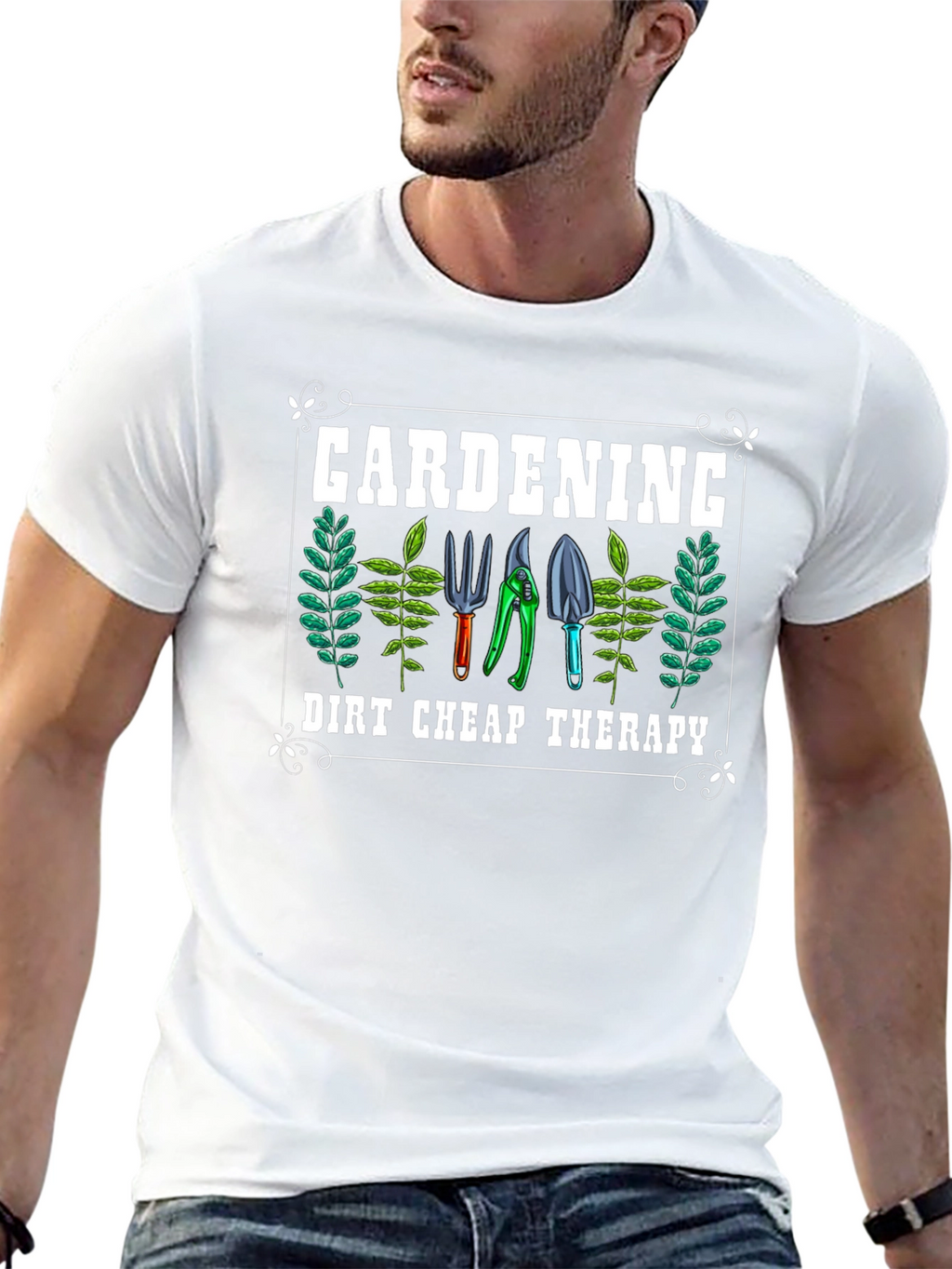 Gardening Therapy T-Shirt - Dirt Cheap Therapy