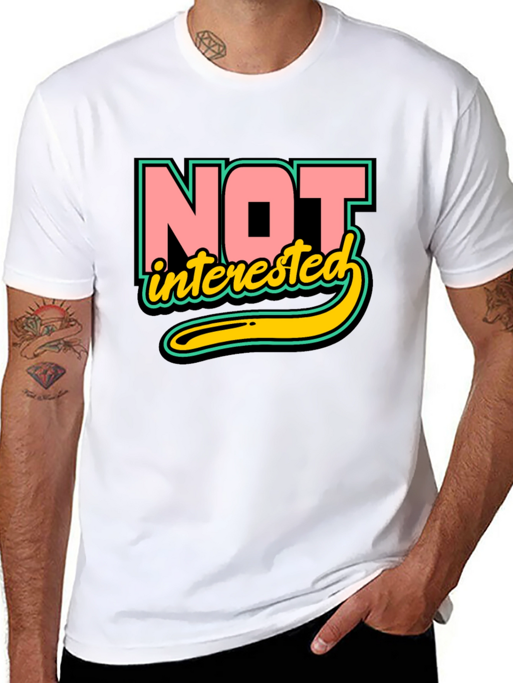 Not Interested Graphic T-Shirt