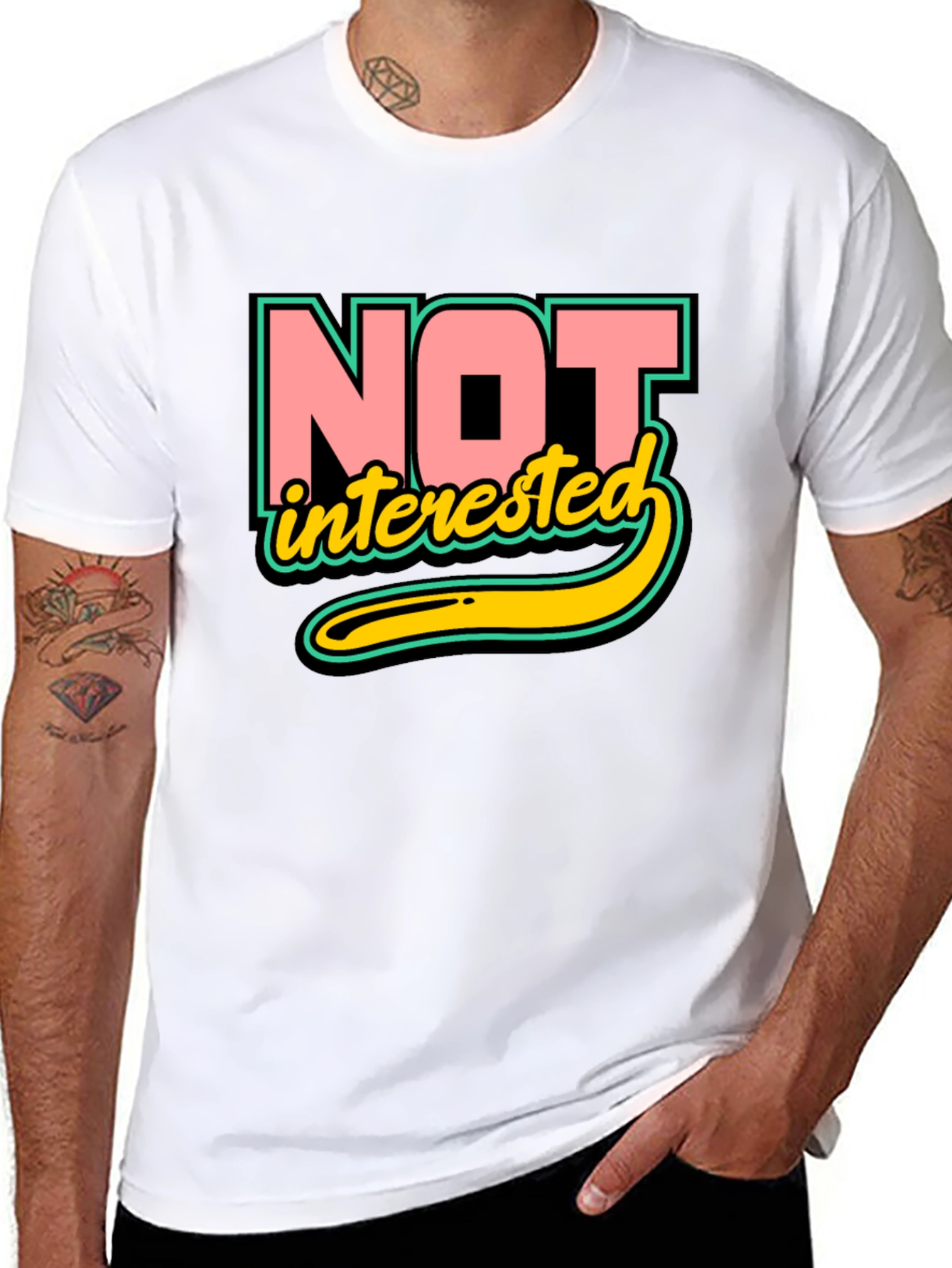 Not Interested Graphic T-Shirt