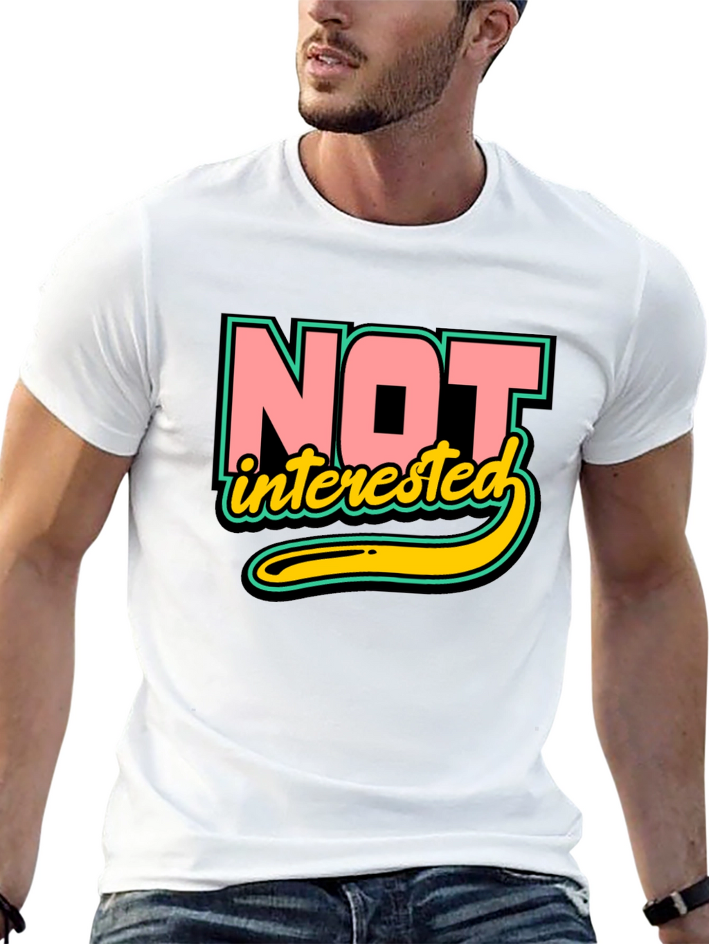 Not Interested Graphic T-Shirt