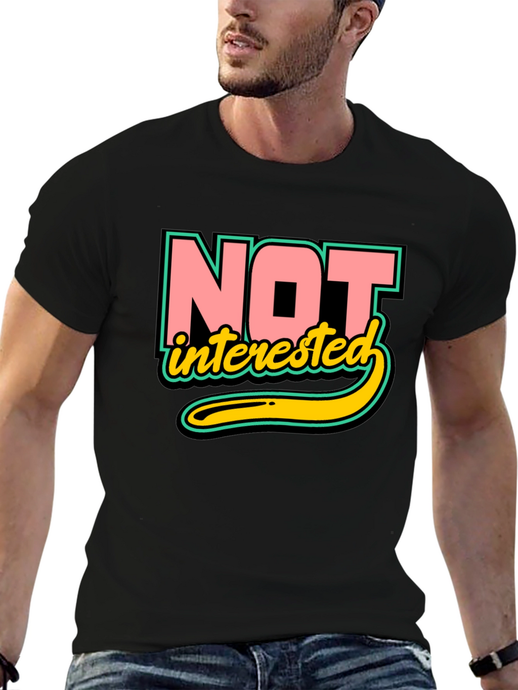 Not Interested Graphic T-Shirt