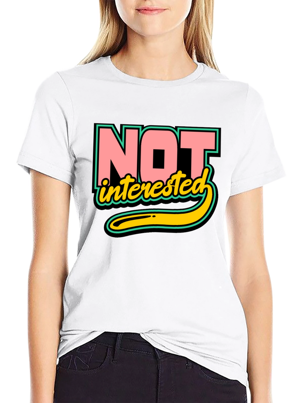 Not Interested Graphic T-Shirt