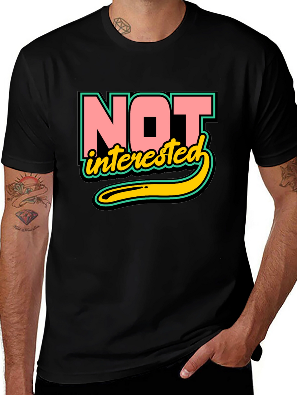 Not Interested Graphic T-Shirt