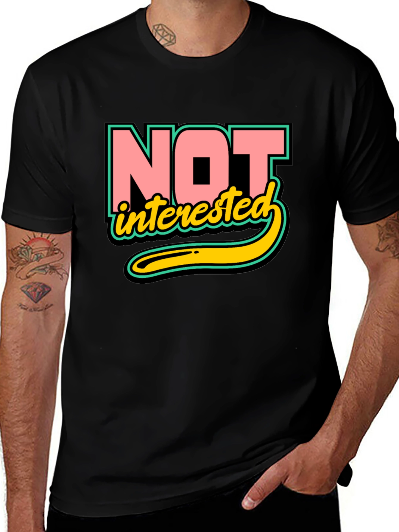 Not Interested Graphic T-Shirt