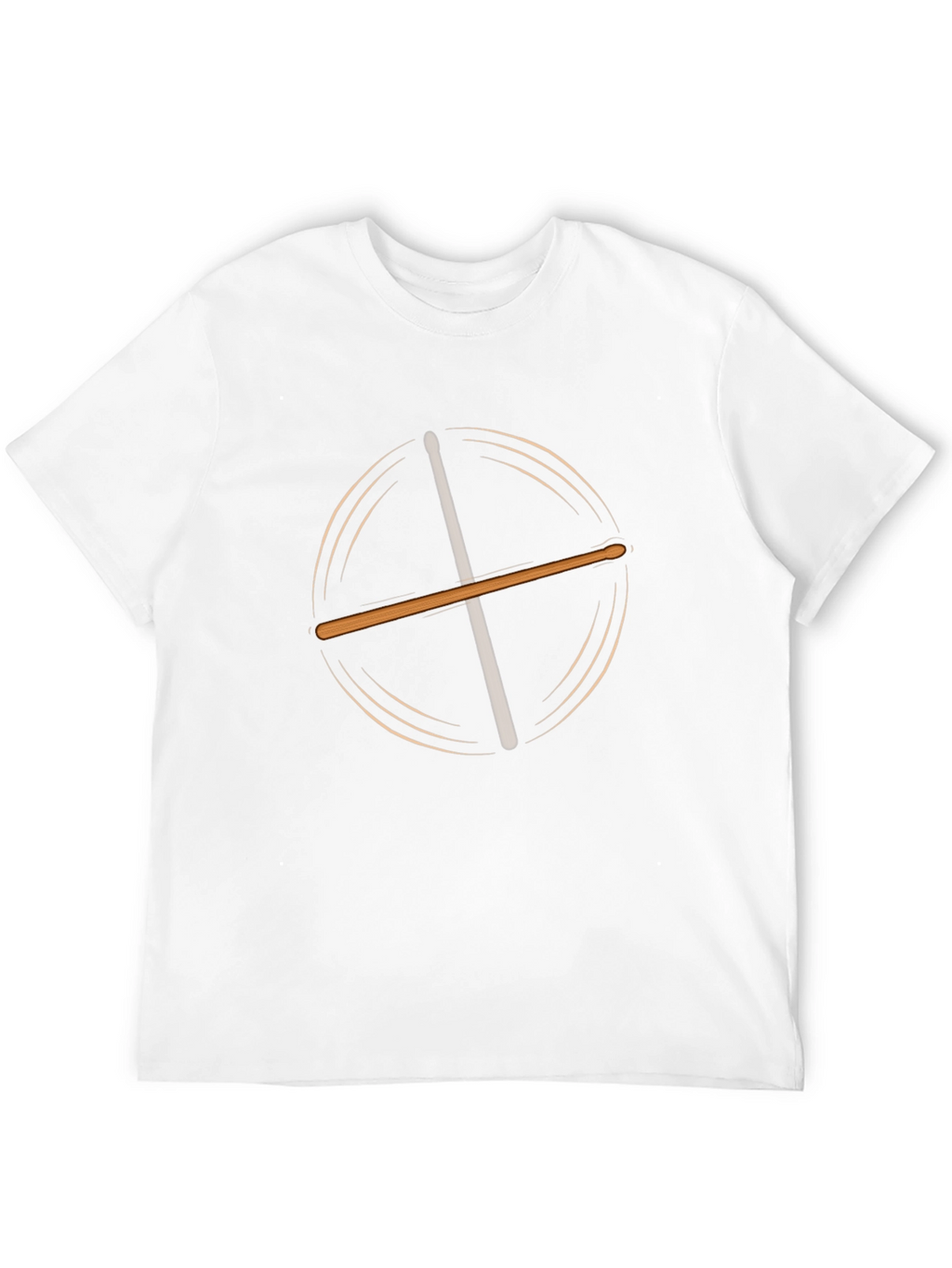 Drum Sticks Graphic Black T-Shirt