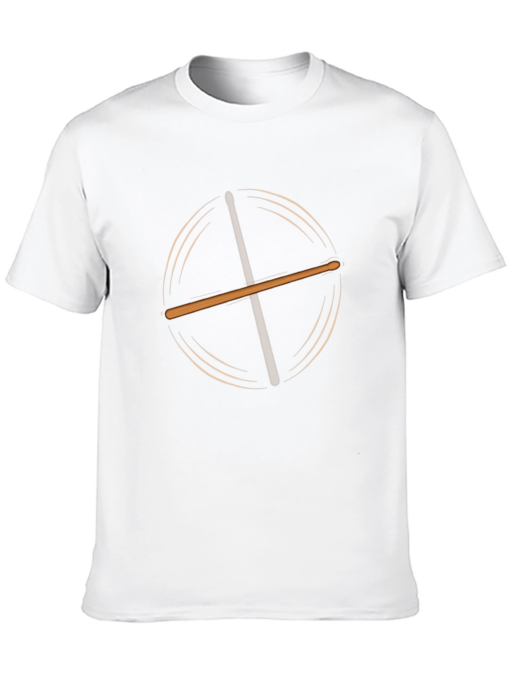 Drum Sticks Graphic Black T-Shirt